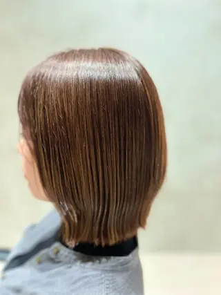 ミディアム 海老名パーマモデル くによしのヘアスタイル