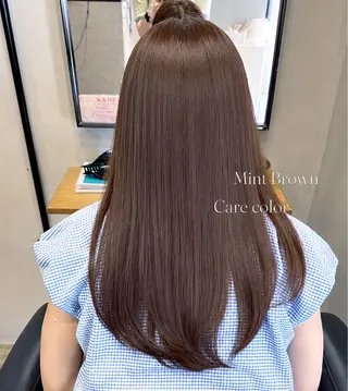 ロング 韓国ヘア/髪質改善 /カラー【美涼】のヘアスタイル