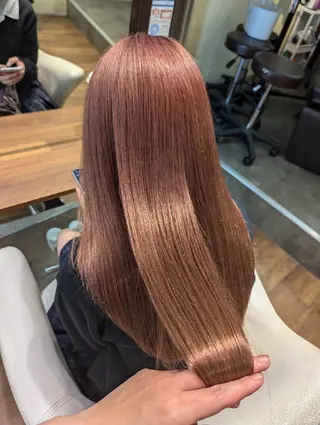 ロング 髪質改善＆白髪ぼかし カラー♡店長みやけ♡のヘアスタイル