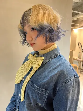 ショート カラー fev Rionのヘアスタイル