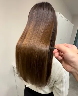 ロング 地毛風酸性縮毛矯正 /木原崇了のヘアスタイル