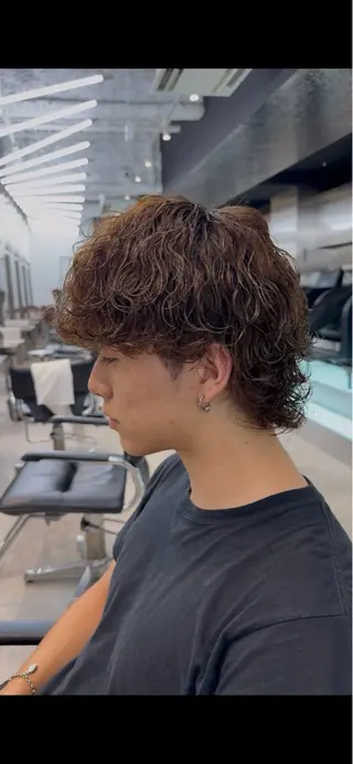 カラー パーマ メンズ fifth park 六反穂 龍介のヘアスタイル
