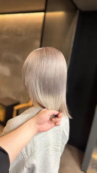 ミディアム カラー ヘアアレンジ 韓国ヘア指名率 No. 1小堀京介のヘアスタイル