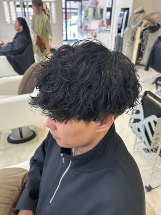 ショート パーマ ヘアアレンジ メンズ メンズカット/パーマ チバト　クウトのヘアスタイル