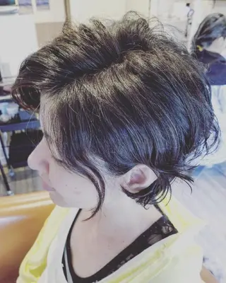 ショート パーマ カラー spa hair ark 富井直美のヘアスタイル