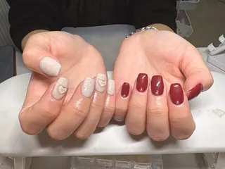 ネイル Chiara 長さだしのネイルデザイン