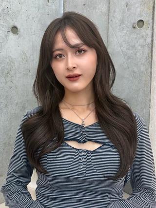 ロング 大宮🤍縮毛矯正 レイヤー🪽なるのヘアスタイル