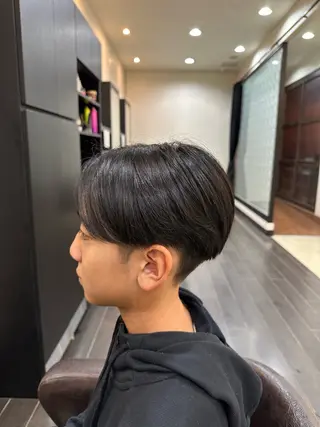 メンズ ナチュラルヘア 神田一瑳のヘアスタイル