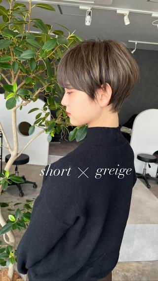 ショート 岸川 恭子のヘアスタイル