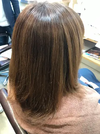ミディアム カラー 大山 雅矢のヘアスタイル