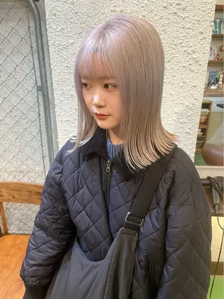 ミディアム カラー 〽️magico/ ウルフDaiki〽️のヘアスタイル