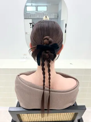 ヘアアレンジ 対馬 粘音のヘアスタイル