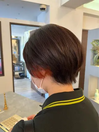 ショート カラー sato ayaka |透明感カラー🫧のヘアスタイル