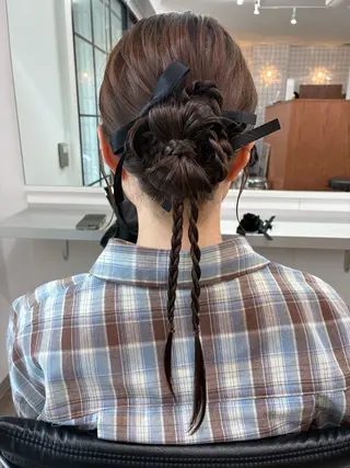 セミロング ヘアアレンジ ENV船橋 櫻井ちののヘアスタイル