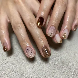 カラー ネイル scre as Etelのネイルデザイン