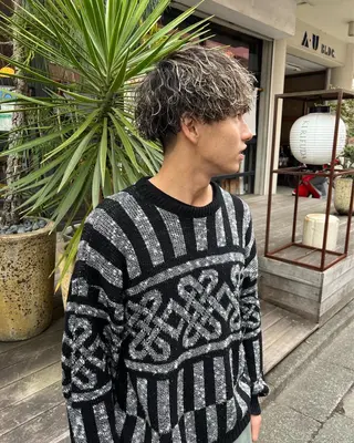 ショート バレイヤージュ職人 🔥代表YU-SHIのヘアスタイル