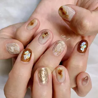 ネイル モチの良さ◉ フィルインネイル♡のネイルデザイン