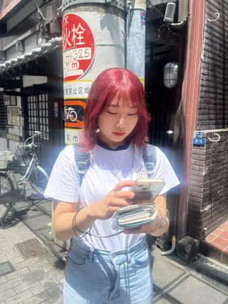 ショート 縮毛特化ACTION 心斎橋　辻　奈々のヘアスタイル