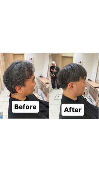メンズ フェザーパーマ/ カットShion🪼のヘアスタイル