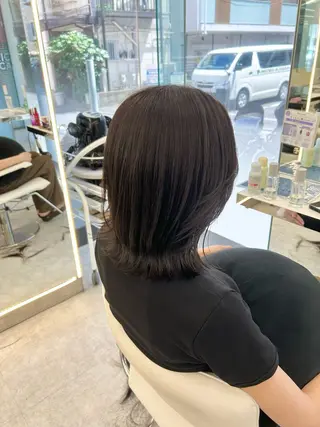 ミディアム カラー 透明感カラー/ヘアア レンジ/はるか🤍のヘアスタイル