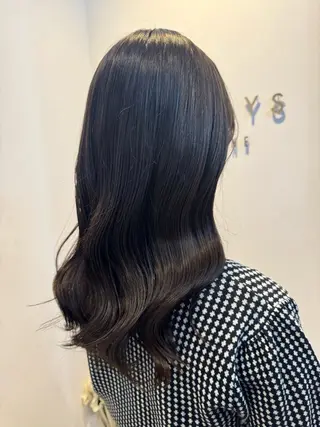 セミロング 透明感カラー 🤍のヘアスタイル