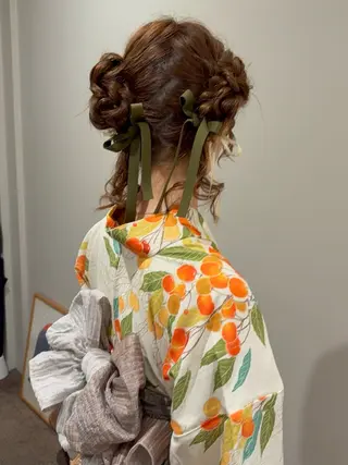 ヘアアレンジ yumemiレイヤー ‎✴︎ 透明感カラーのヘアスタイル