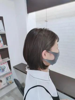 ショート ツヤ髪ケアカラー✨ 中谷良成のヘアスタイル