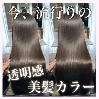 ロング 岡 龍太郎のヘアスタイル