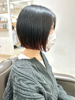 ショート カラー 髪質改善 縮毛矯正/ レイヤー/銀座/本木のヘアスタイル