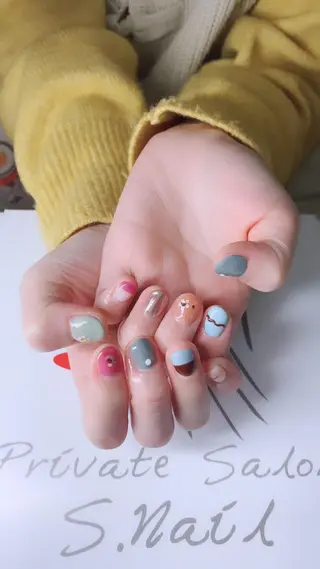 ネイル 大分S.Nail ⟡.*💠🫧のネイルデザイン