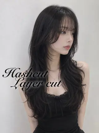 ロング 🎀韓国風暗髪 nana🎀のヘアスタイル