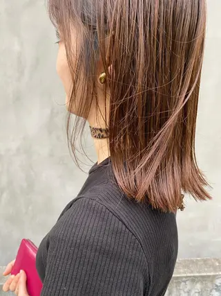 ミディアム カラー パーマ ヘアアレンジ メンズ キッズ ネイル マツエク・マツパ インナーカラー/ KANAのヘアスタイル