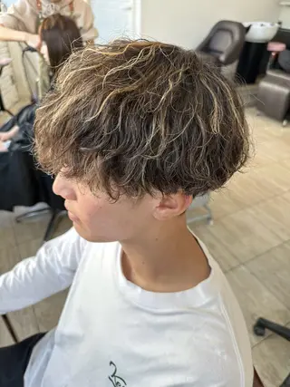 カラー パーマ メンズ ROSEL末吉 海渡のヘアスタイル