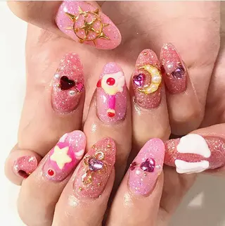 ネイル 渋谷/チップ長さ出し 👑アプレgel-xのネイルデザイン