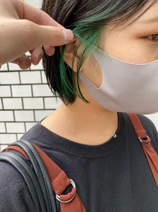 ミディアム カラー 白髪ぼかし/ショート /ミニボブだいじのヘアスタイル