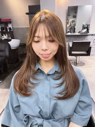 ロング カラー 透明感/レイヤー 🇰🇷tomonaのヘアスタイル