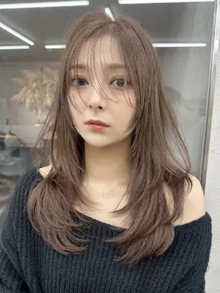 ロング カラー 髪質改善/韓国ヘア /透明感カラー🧸のヘアスタイル