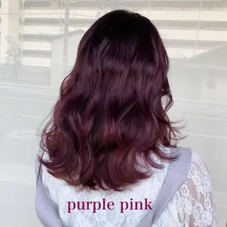 ミディアム レイヤー/艶髪カラー 森本くるみのヘアスタイル
