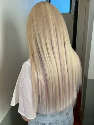 ロング カラー 富田 妃花栞のヘアスタイル