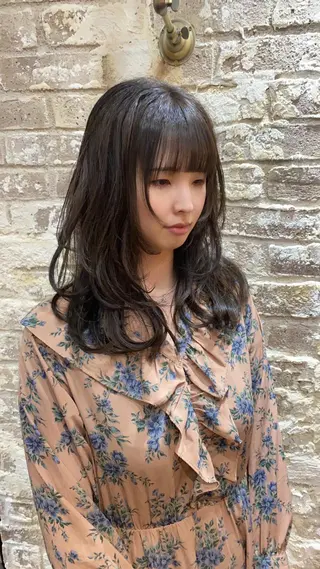 セミロング パーマ/レイヤー 🐯ヒョウガ🐯のヘアスタイル