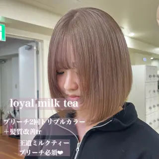 ミディアム カラー 💟RINNA 艶カラー💟のヘアスタイル