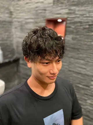 ミディアム 大竹 翔のヘアスタイル