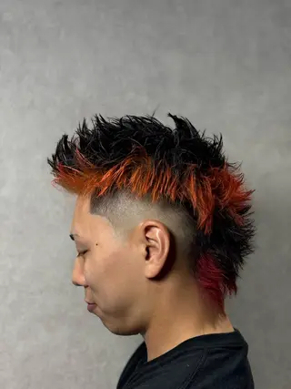 カラー メンズ 牧 龍佑のヘアスタイル