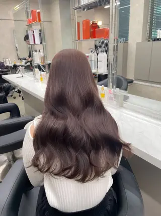 ロング 🤍透明感カラー/ 韓国レイヤー🤍のヘアスタイル