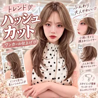 セミロング カラー ヘアアレンジ 縮毛矯正ブリーチなし 🍒❤ゆうきのヘアスタイル