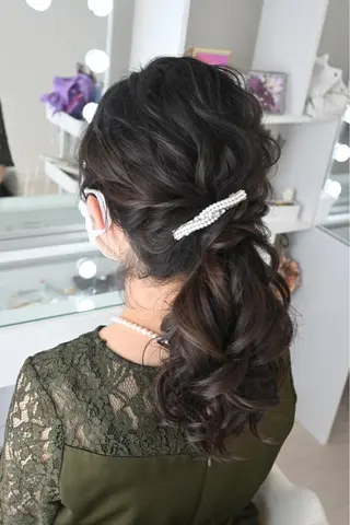 ヘアアレンジ 麻優 ヘアセットのヘアスタイル