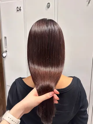 カラー 𝐲𝐮𝐮 /艶髪 /透明感カラー🌱のヘアスタイル