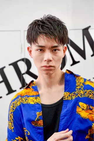ショート カラー パーマ メンズ メンズカット/パーマ 山崎航平💈のヘアスタイル