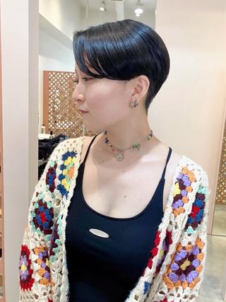 ショート カラー 川間 将彦のヘアスタイル