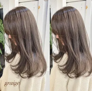 ロング カラー 鈴木早記 insta →saki_03sのヘアスタイル